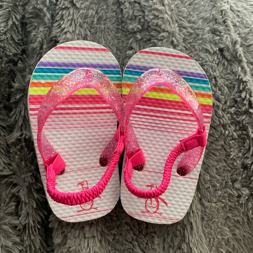 Toddler Penguin flip flops 5/6